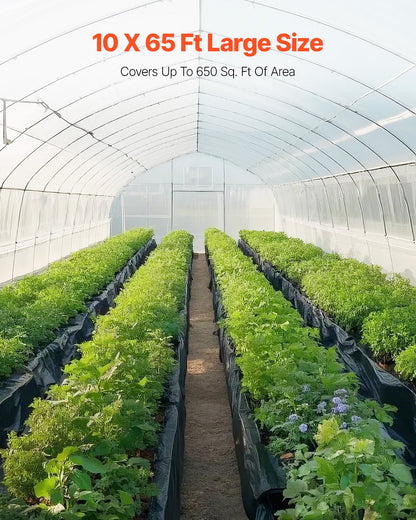 10Mil Kunststofffolienrolle 10 x 65 FT Hochleistungsfolie Schwarz &amp; Weiß