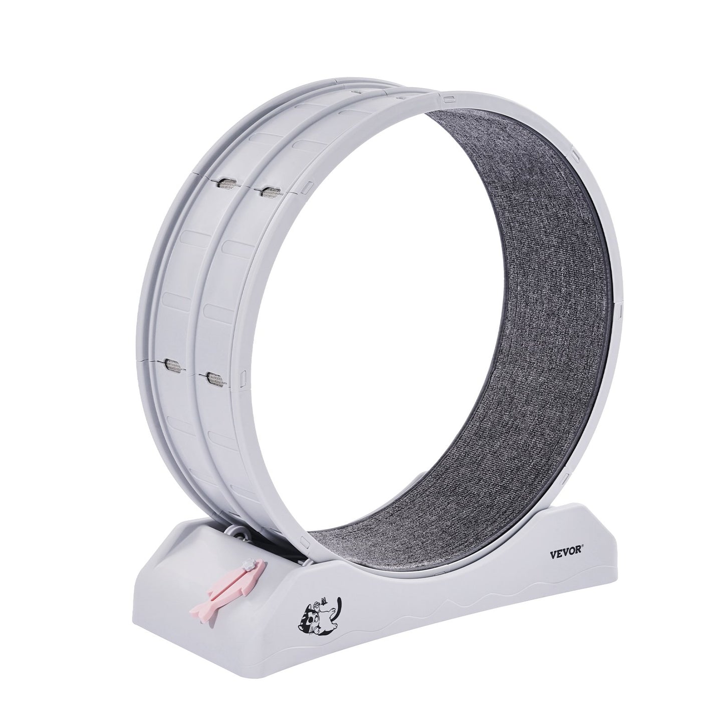 Cat Träningshjul 31.5 i Large Indoor Cat Running Wheel Löpband Vit