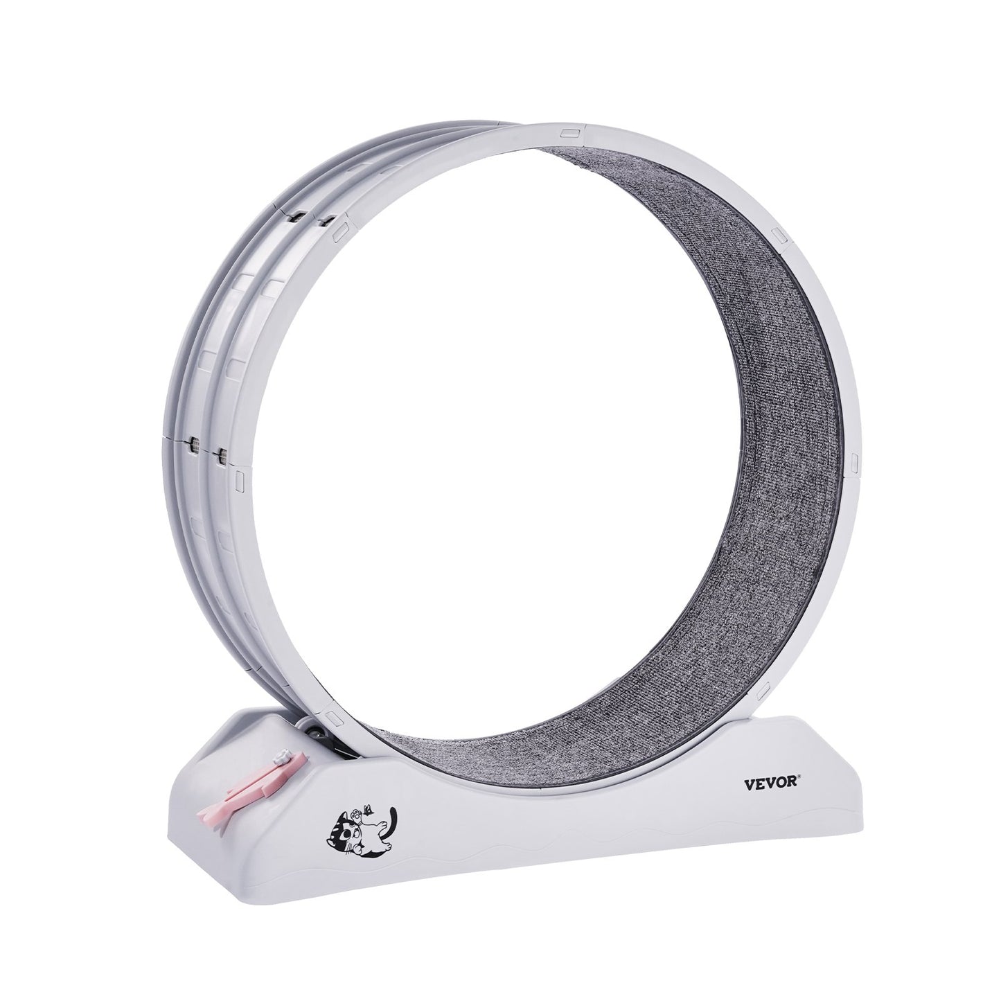 Cat Träningshjul 31.5 i Large Indoor Cat Running Wheel Löpband Vit