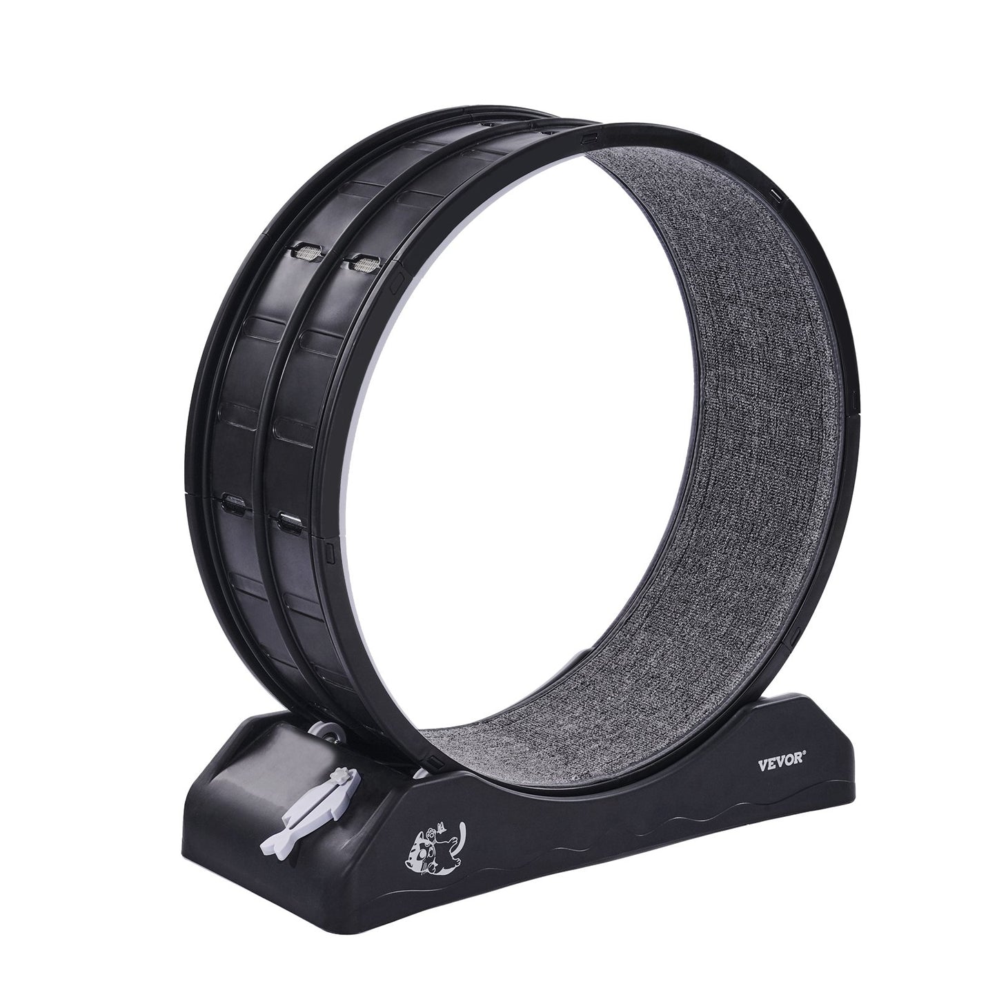 Katzen-Trainingsrad 31,5 Zoll großes Indoor-Katzenlaufrad Laufband Schwarz