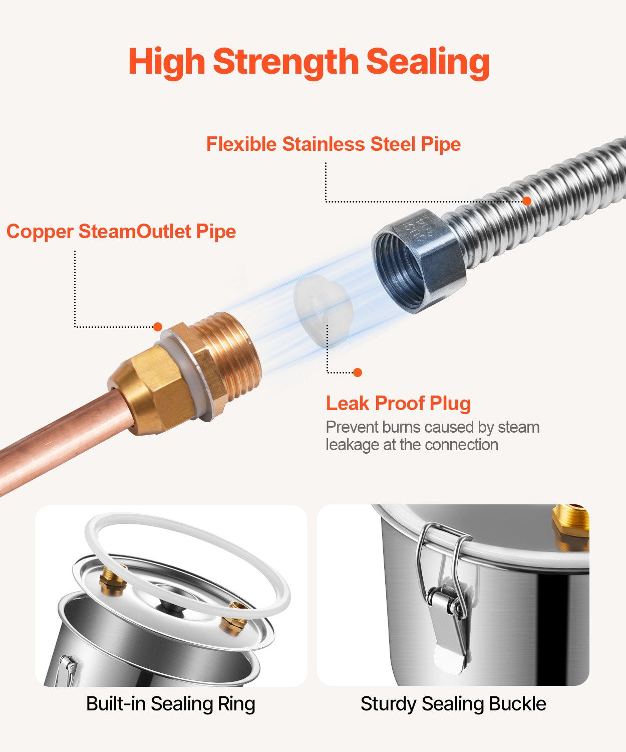 Moonshine Stillwasser-Alkohol-Destilliergerät, 13,2 Gallonen, mit Thumper-Fass und Wasserpumpe