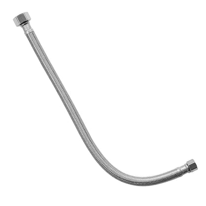 Faucet Hose Connector, 24-Inch Length, 3/8 Inch Comp x 1/2 Inch FIP 2-Pack Braided Stainless Steel Faucet Supply Line, Faucet Hose Connects Kitchen Bathroom Sink to Water Supply, Certified Safe