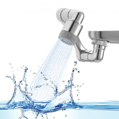 1080° Swivel Faucet Extender, 2 Sprayer Modes Sink Water Faucet Aerator Extension, Kitchen Bathroom Rotatable Spray Attachment with Brass Robotic Arm, Rotating Splash Filter Wash Hand/Hair/Face
