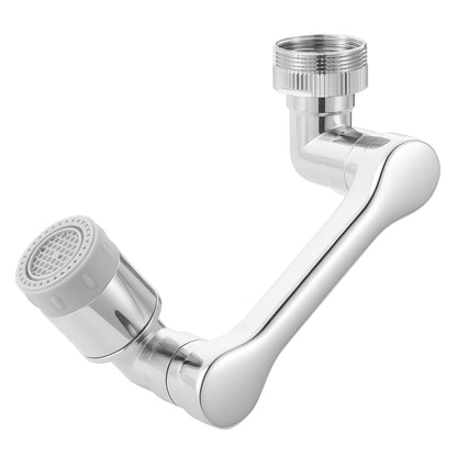 1080° Swivel Faucet Extender, 2 Sprayer Modes Sink Water Faucet Aerator Extension, Kitchen Bathroom Rotatable Spray Attachment with Brass Robotic Arm, Rotating Splash Filter Wash Hand/Hair/Face