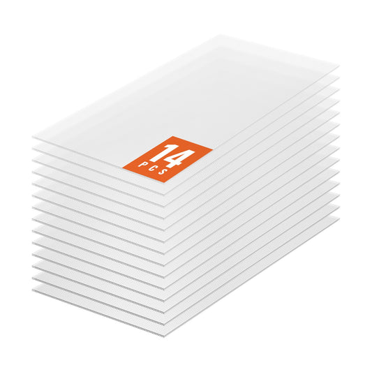 14-pack polykarbonat växthuspaneler 2' X 4' X 0,16'' takplåt