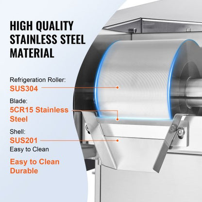 kommerzielle Schneeflocken-Eismaschine 397LBS/24H Edelstahl für Eiscreme | EU