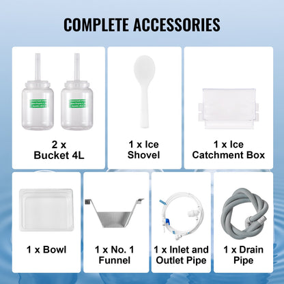 Kommersiell snöflingaismaskin 529LBS/24H rostfritt stål för glass