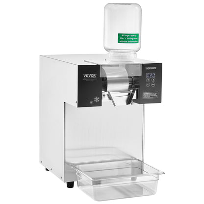 Kommersiell snöflingaismaskin 385LBS/24H rostfritt stål för glass