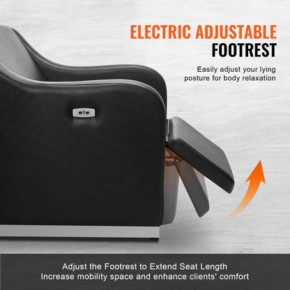 Shampoo Backwash Stol Barbershop Hårtvättstation & Elektriskt fotstöd