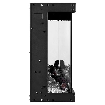 50 inch Electric Fireplace, Three-Sided Glass Wall Mounted Recessed Fire Place with Remote Control, Timer, 1500W, Adjustable Flame Color Brightness,Overheat Protection, for Living Room,Bedroom