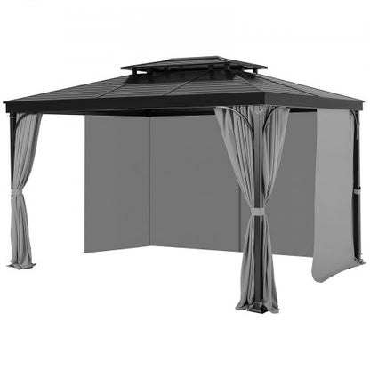 Gazebo Privacy Gardin 10' x 10' x 6,7' Vattentät Gazebo Gardiner Grå |  EU