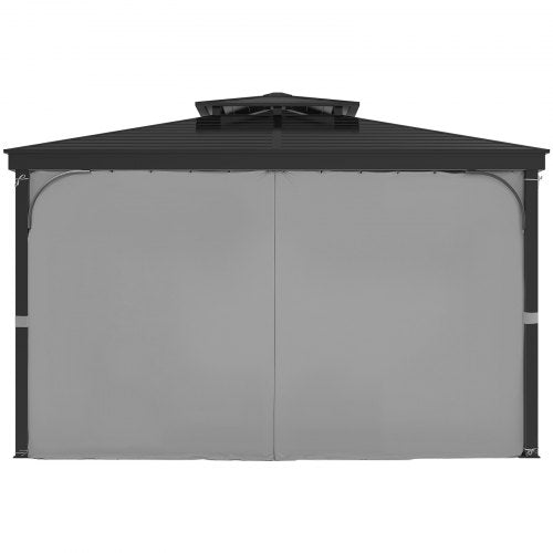 Gazebo Privacy Gardin 10' x 10' x 6,9' Vattentät Gazebo Gardiner Grå |  EU