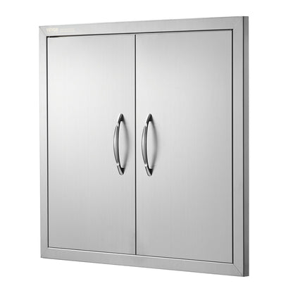 660x609 mm BBQ Ö Access-dörr Utomhus köksdörr Rostfritt stål