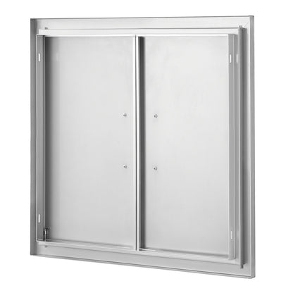 660x609 mm BBQ Ö Access-dörr Utomhus köksdörr Rostfritt stål