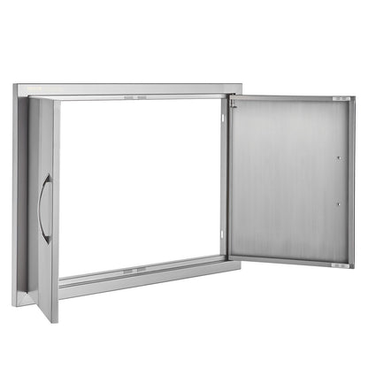 774x533 mm Grillinsel-Zugangstür Außenküchentür Edelstahl