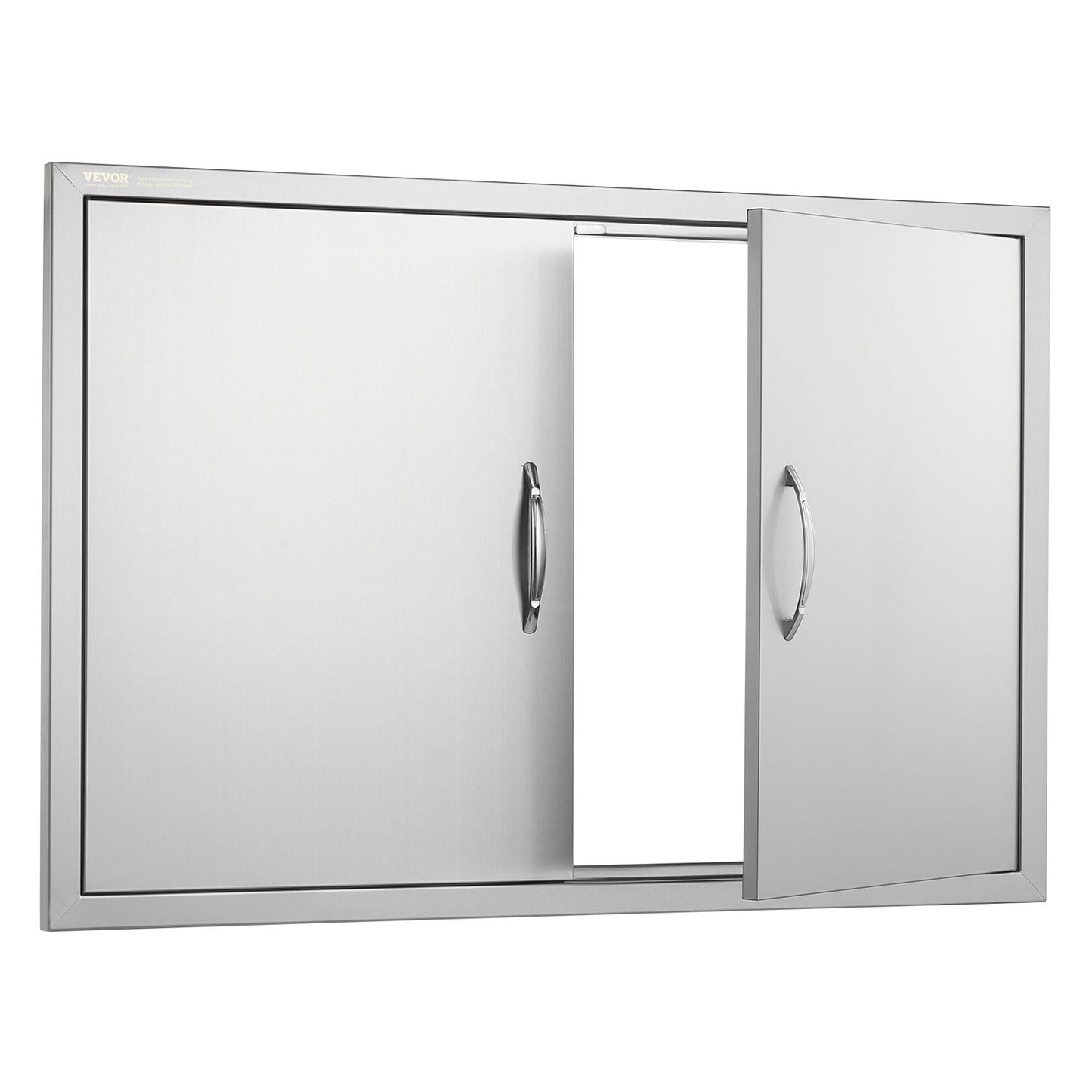 990x660 mm Grillinsel-Zugangstür Außenküchentür Edelstahl