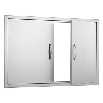 990x660 mm Grillinsel-Zugangstür Außenküchentür Edelstahl