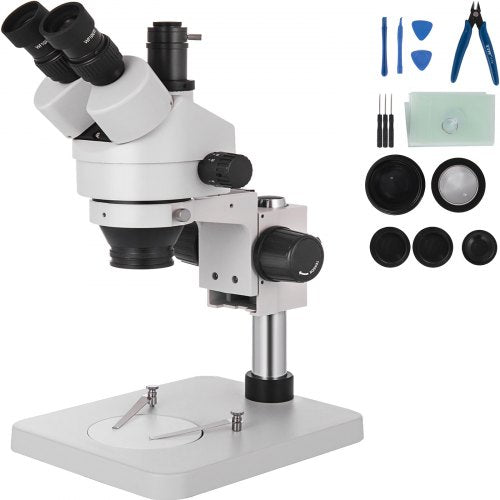 3.5X-90X Stereo Microscope 360° Rotatable Trinocular Stereo Microscope with Column Stand | EU