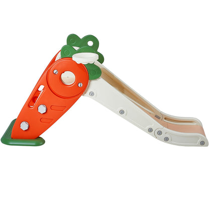 Småbarnsrutschkana, Kid Slide för småbarn i åldern 1-12 med klätterbara stegar och basketbåge, Utomhus rutschkana för barn inom 40 kg, Småbarnslekplats med upphöjd ledstång, Anti-Slip Strip