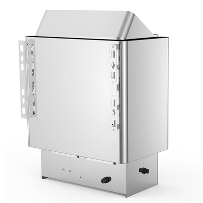 9KW Sauna Heater Stove 380V-415V Wet&amp;Dry Electric Sauna Heater with Built-in Control Unit Stainless Steel Sauna Heater