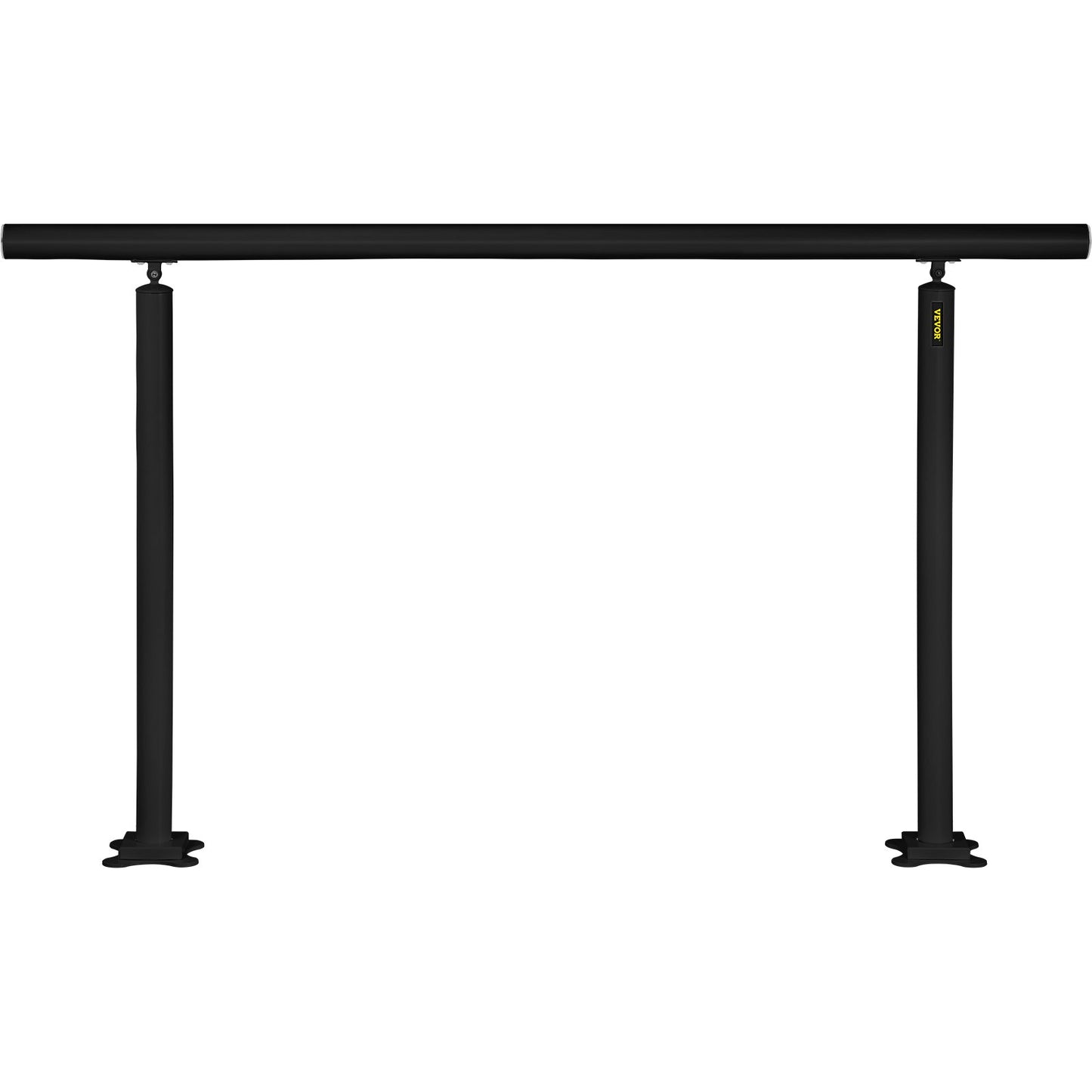 Outdoor Stair Railing Kit, 5 FT Handrails 0-5 Steps, Adjustable Angle Black Aluminum Stair Hand Rail for The Elderly, Handrails for Indoor & Outdoor Steps