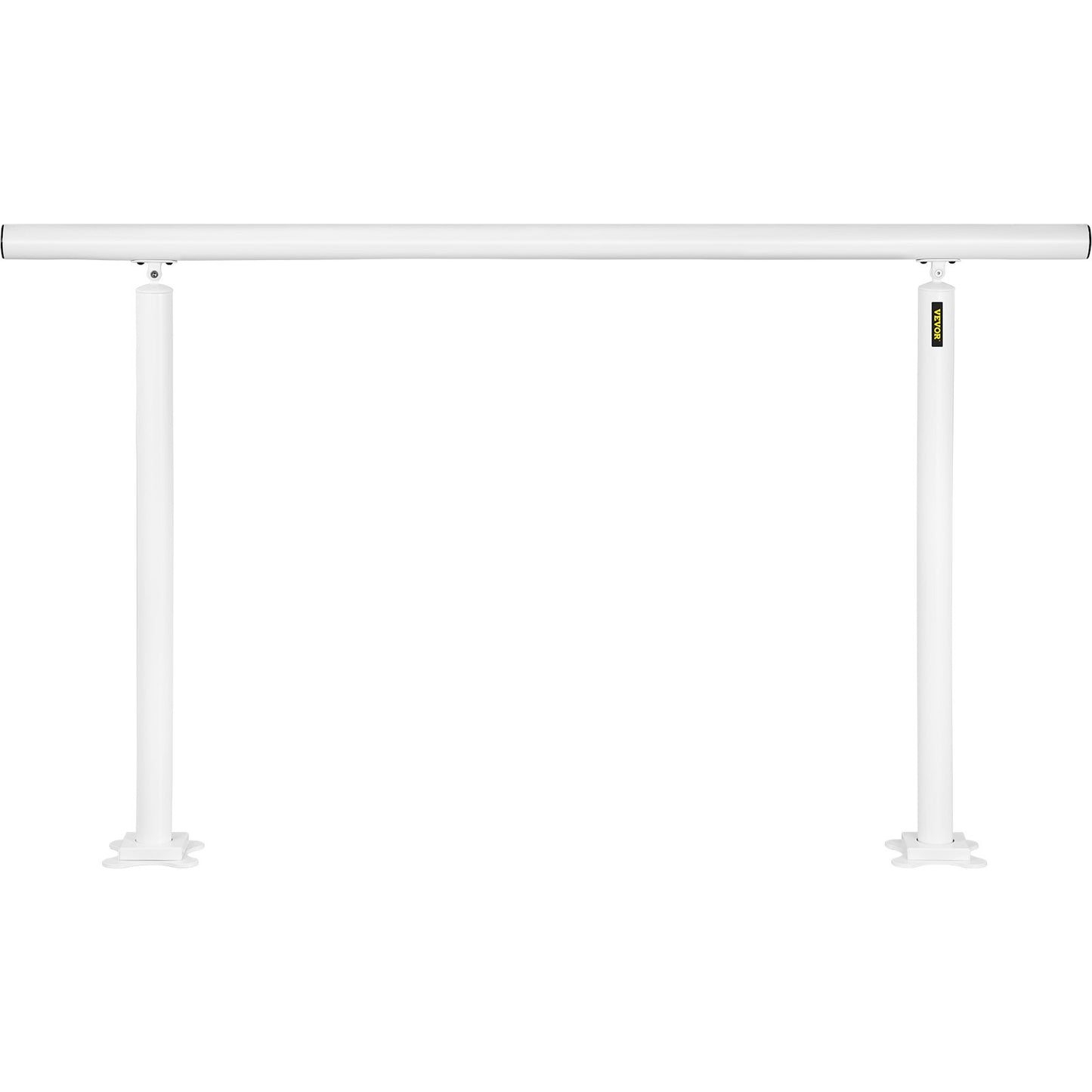 Treppengeländer-Set, 5 Fuß Handläufe für 0–5 Stufen im Außenbereich, verstellbarer Winkel, weißer Aluminium-Treppenhandlauf, Innen- und Außentreppen für ältere Menschen