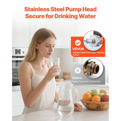 Varmvattencirkulationspump, 38 LPM, Omedelbar cirkulation, 3-hastighetsreglage, 100W, AC 220-240V, G3/4 tum till G1/2 tum adapter, rostfritt stålhuvud, för varmvattenberedare |  EU