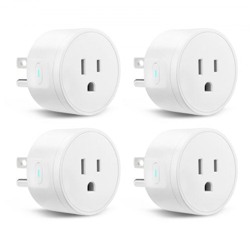 Smart Plug, WiFi Smart Outlet Compatible with Alexa and Google Home, WiFi Plugs with Scheduling, App Control & Timer Function, 2.4GHz Wi-Fi Only, 15Amp, No Hub Required, White (4 Pack)