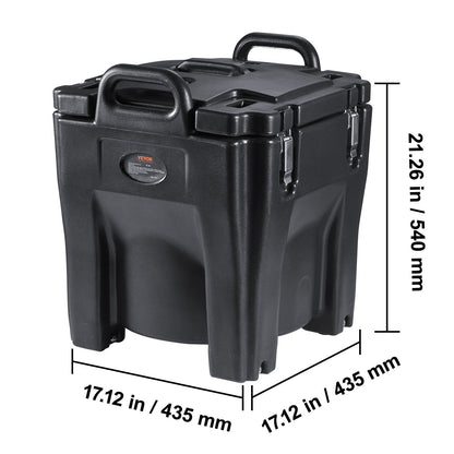 Isolierter Speisenhalter, 32 Qt Fassungsvermögen, stapelbare Catering-Warmhaltebox mit Edelstahlfass, Toplader-LLDPE-Speisenwärmer mit integrierten Griffen und Schnallen, stationäre Basis, für den Speisesaal im Restaurant, B