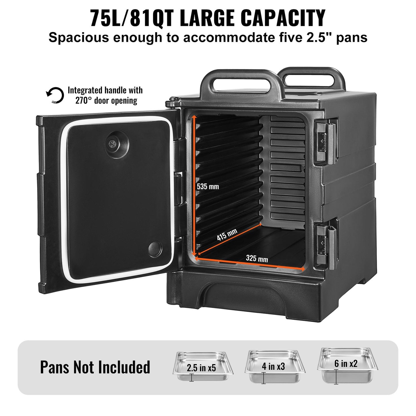 Insulated Food Pan Carrier Stapelbar Catering Dishbox 81QT Skavfat