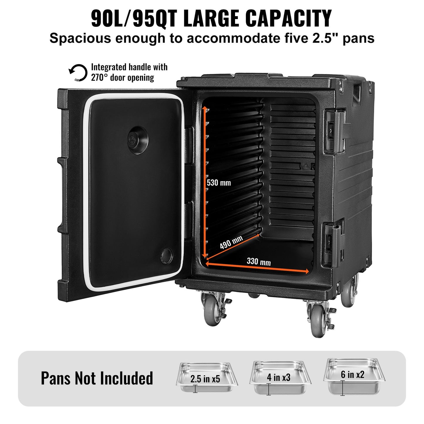 Insulated Food Pan Carrier Stapelbar Catering Dishbox 90L Skavfat