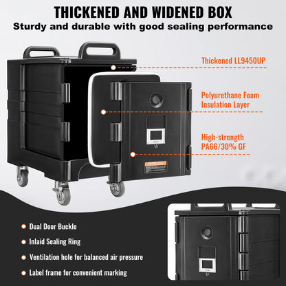 Insulated Food Pan Carrier Stapelbar Catering Dishbox 81QT Skavfat