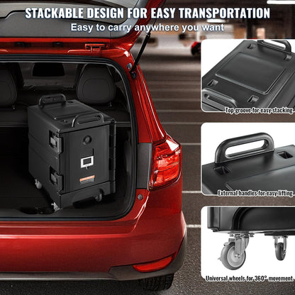 Insulated Food Pan Carrier Stapelbar Catering Dishbox 81QT Skavfat