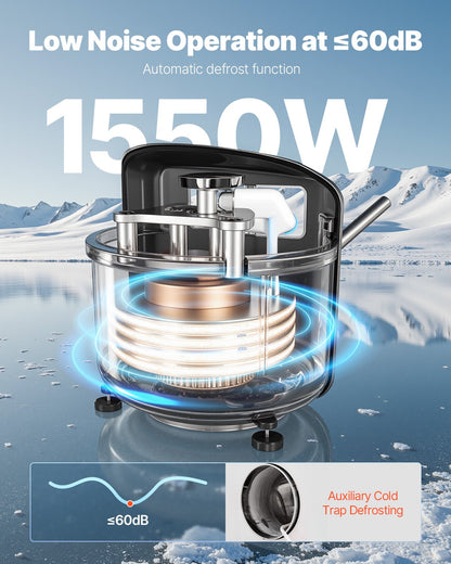 Vacuum Freeze Dryer 4-Layer Fruit Vegetable Freeze Drying Machine White