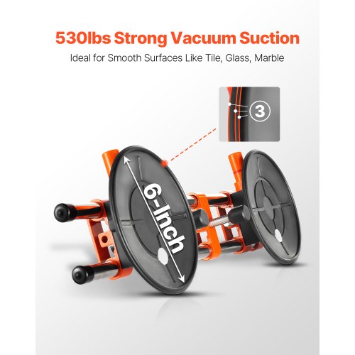 Seamless Seam Setter 6" Saugnapf zum Verbinden und Nivellieren von Arbeitsplatten | EU