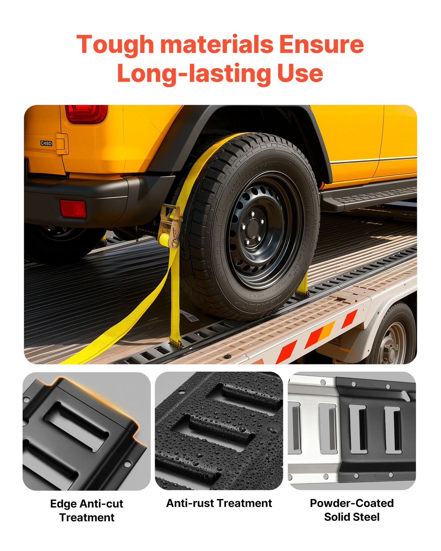 E-Track Tie-Down Rails, 4 Pack, 7.7 ft E Track Rails Secures Cargo & Heavy Loads Up to 2,000 lbs, Trailer Tie-Down System Suitable for Garages, Vans, Motorcycle Tie Downs, ATV Mountings