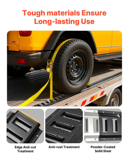 E-Track Tie-Down Rails, 4 Pack, 7.7 ft E Track Rails Secures Cargo & Heavy Loads Up to 2,000 lbs, Trailer Tie-Down System Suitable for Garages, Vans, Motorcycle Tie Downs, ATV Mountings