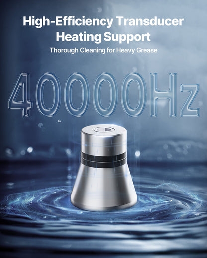 30L Ultrasonic Cleaner, Professional Ultrasonic Cleaner Machine with Knob Control, Stainless Steel Cleaning Machine with Basket and Cleaning Ball, for Watches, Razors, Jewelry, Coins and More