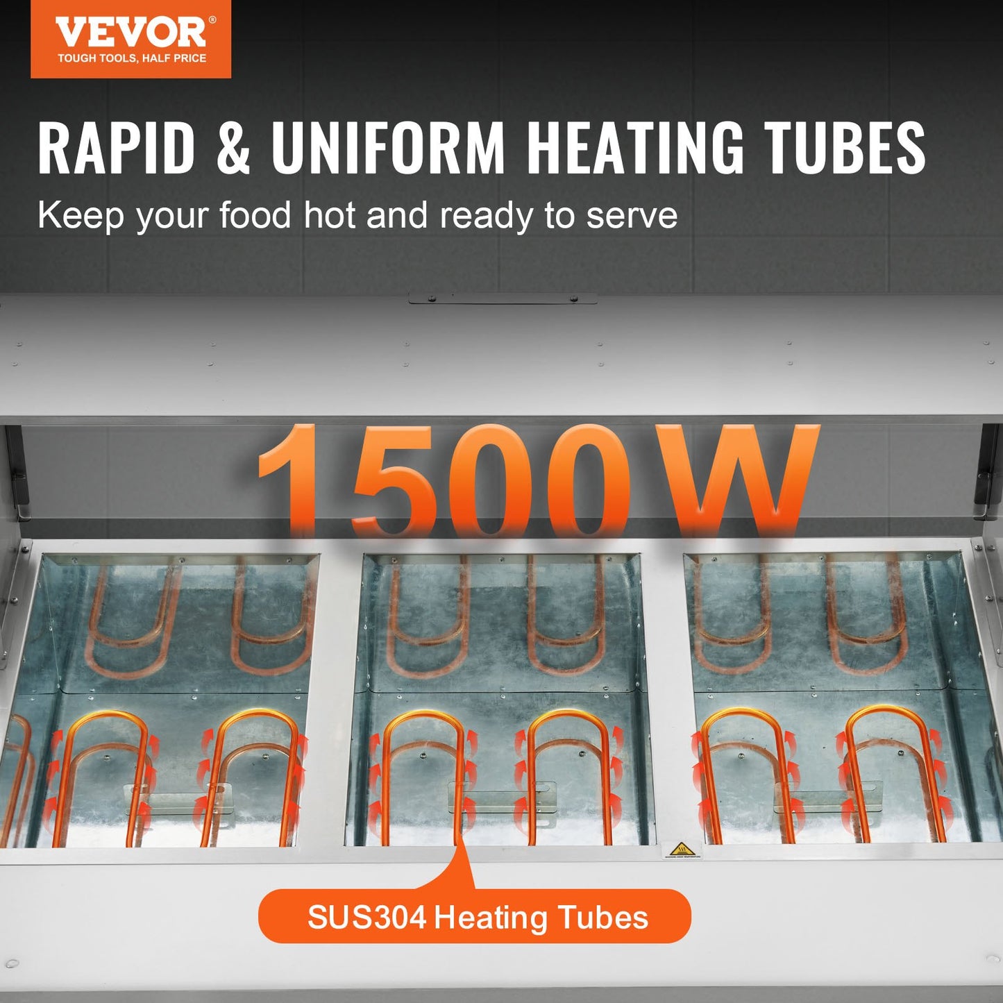 3-Pan Commercial Food Warmer, 3 x 20.6QT Electric Steam Table, 1500W Professional Buffet Catering Food Warmer with Acrylic Sneeze Guard, Food Grade Stainless Steel Server for Party Restaurant