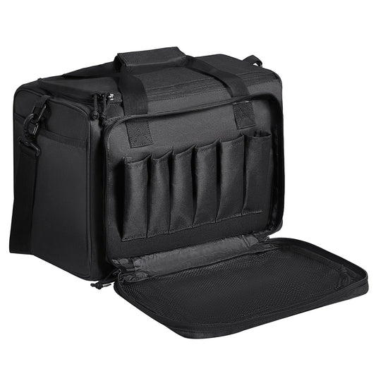 Range Bag för 3 Pistols Tactical Gun Range Bag Single Shoulder Strip Svart