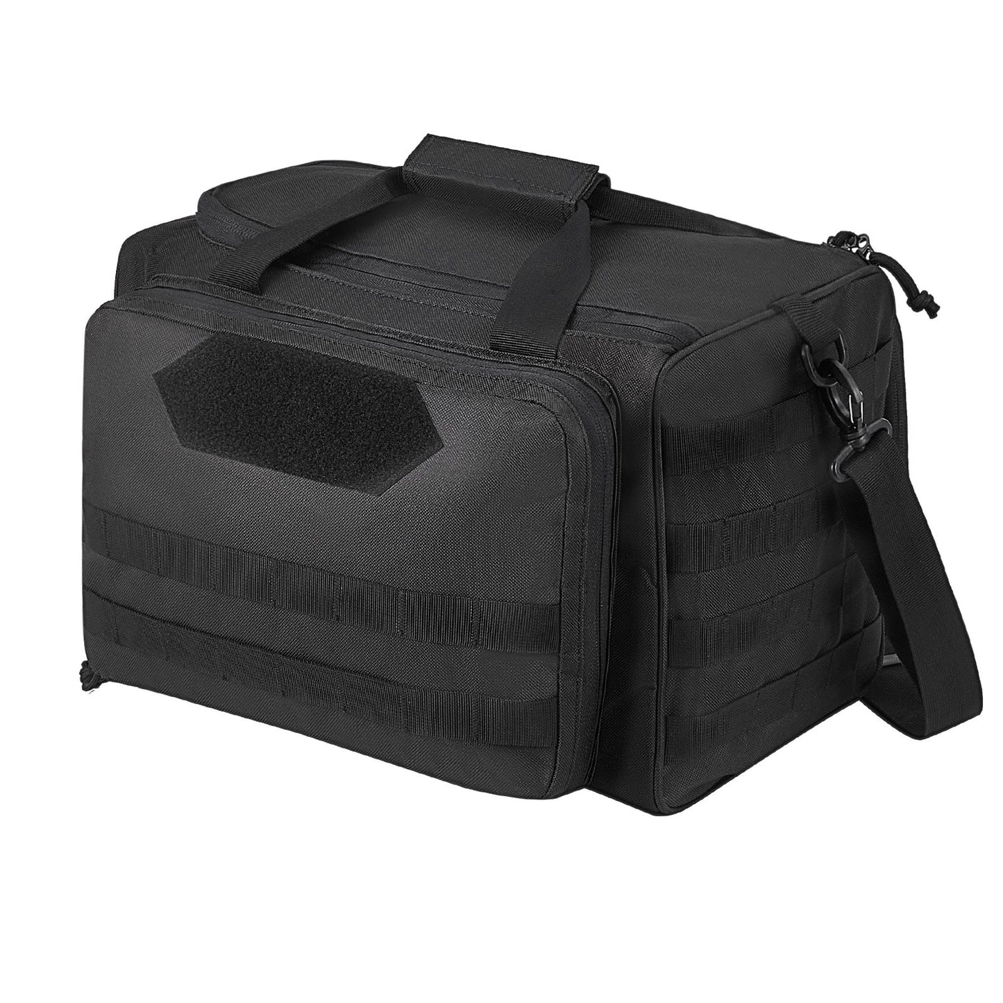 Range Bag för 3 Pistols Tactical Gun Range Bag Single Shoulder Strip Svart