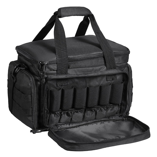 Range Bag för 4 Pistols Tactical Gun Range Bag Single Shoulder Strip Svart