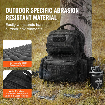 Tactical Range Ryggsäck för 6 Pistols Gun Backpack Svart