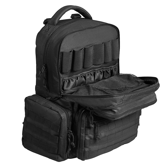 Tactical Range Ryggsäck för 6 Pistols Gun Backpack Svart