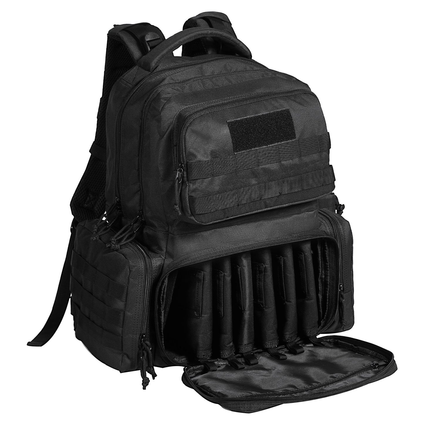 Tactical Range Ryggsäck för 6 Pistols Gun Backpack Svart