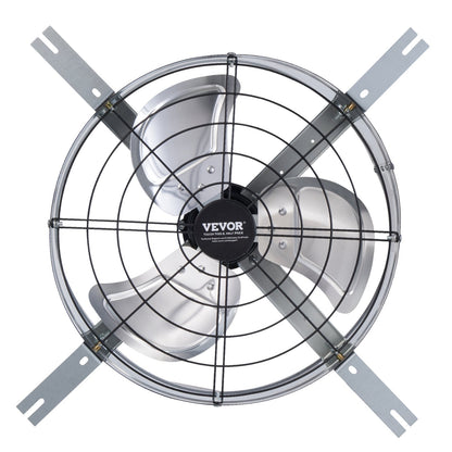 15" Gable Mount Fan 1300 CFM Ventilator with Adjustable Thermostat