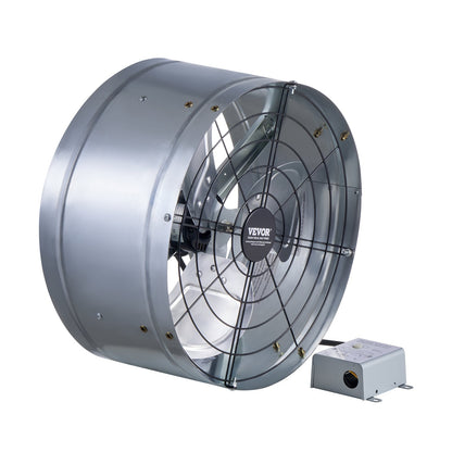 15" Gable Mount Fan 1300 CFM Ventilator with Adjustable Thermostat