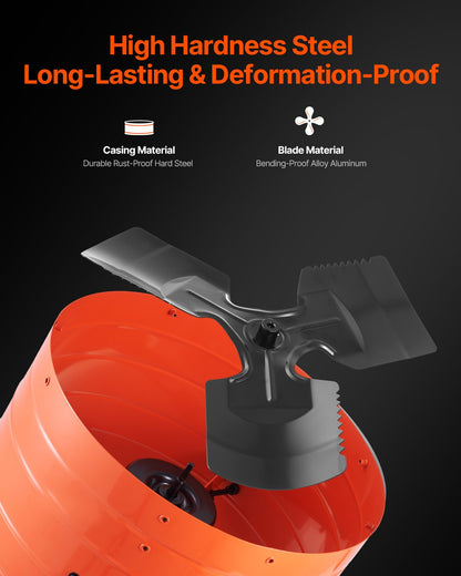 16" Gable Mount Fan 2940 CFM Attic Vent Fan with adjustable thermostat