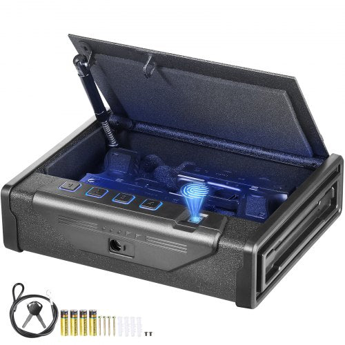 Waffenschrank für Pistolen Biometrischer Waffenschrank mit 3 Zugriffsmöglichkeiten für 2 Pistolen | EU