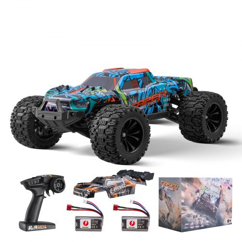 Remote Control Car, 1:14 Scale RC Car for Kids, All Terrain 4WD Off-Road Truck with 1 Extra Car Shell, 45° Wheelie & Adjustable Speed, 42 km/h Hobby RC Car Toy, for 8+ Year Boys Girls